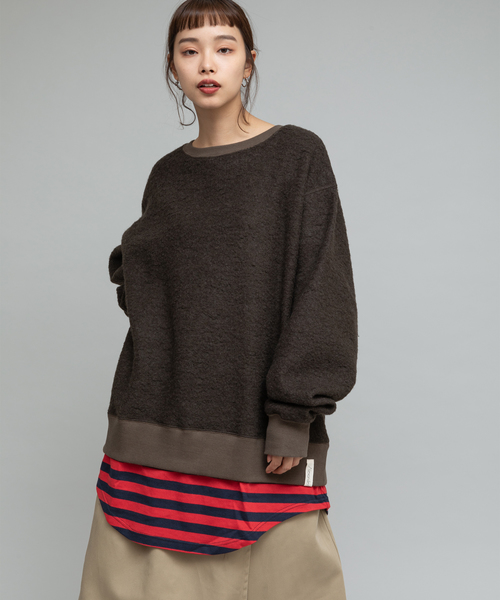 AlexanderLeeChang(アレキサンダーリーチャン)の「AlexanderLeeChang/アレキサンダーリーチャン LAYERD KNIT クルーネックニット(ニット/セーター・メンズ・オリーブ/チャコール・2/3)」の18枚目の写真