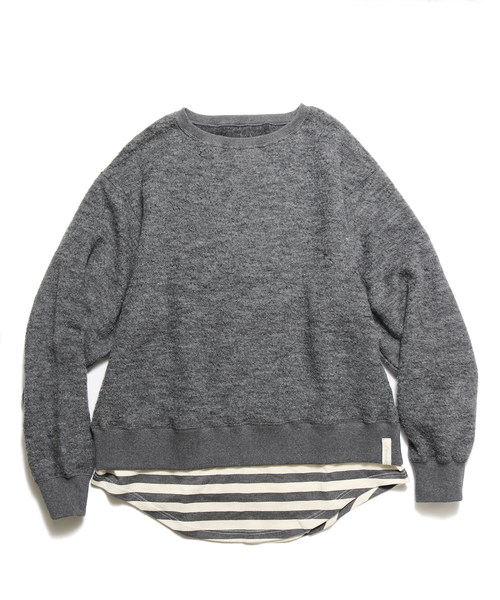 AlexanderLeeChang(アレキサンダーリーチャン)の「AlexanderLeeChang/アレキサンダーリーチャン LAYERD KNIT クルーネックニット(ニット/セーター・メンズ・オリーブ/チャコール・2/3)」の16枚目の写真