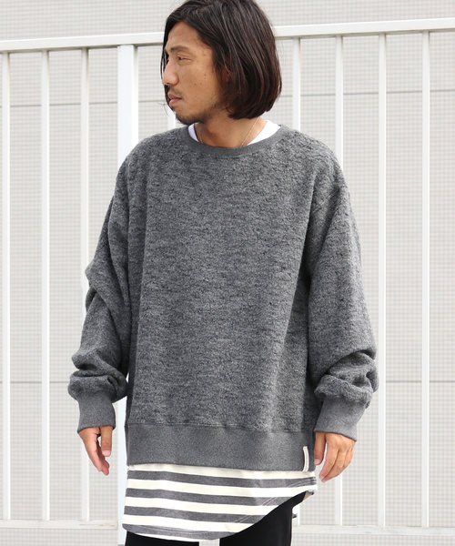 AlexanderLeeChang(アレキサンダーリーチャン)の「AlexanderLeeChang/アレキサンダーリーチャン LAYERD KNIT クルーネックニット(ニット/セーター・メンズ・オリーブ/チャコール・2/3)」の19枚目の写真