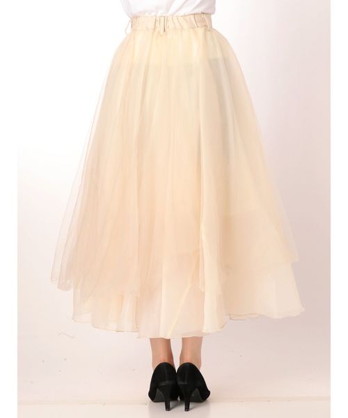 merry jenny（メリージェニー）の「ドッキングチュールスカート（スカート・レディース・アイボリー/インディゴブルー・FREE）」の7枚目の写真