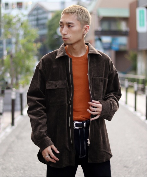 JAM(ジャム)の「【JAM / ジャム】 ZIP SHIRT(シャツ/ブラウス・メンズ・ブラック/ブラウン/オレンジ・MEDIUM/LARGE)」の1枚目の写真