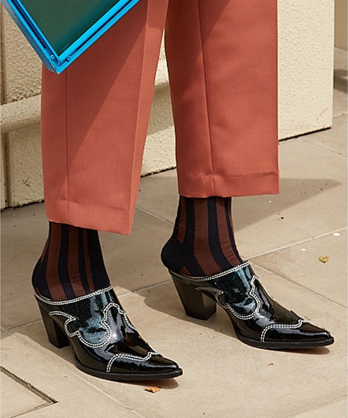 CHICSTOCKS(シックストックス)の「ランダムストライプソックス(ソックス/靴下・メンズ・ブラック/ダークグレー/ボルドー/ダークネイビー・SMALL/MEDIUM/LARGE)」の15枚目の写真