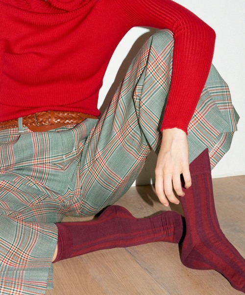 CHICSTOCKS(シックストックス)の「ランダムストライプソックス(ソックス/靴下・メンズ・ブラック/ダークグレー/ボルドー/ダークネイビー・SMALL/MEDIUM/LARGE)」の14枚目の写真