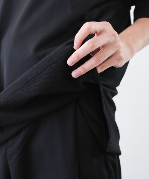 KAZUYUKI KUMAGAI ATTACHMENT（カズユキクマガイアタッチメント）の「T/Cライト裏毛 クルーネックドルマンS/S（Tシャツ/カットソー・メンズ・ブラック/ネイビー・1/2/3）」の16枚目の写真