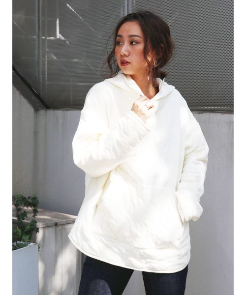 Ungrid（アングリッド）の「キルティングルーズパーカー（パーカー・レディース・オフホワイト/カーキ・FREE）」の14枚目の写真