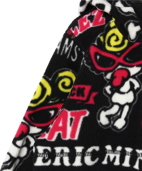 HYSTERIC MINI（ヒステリックミニ）の「SWEET DREAM BABY!総柄　フリースパーカー（ブルゾン・キッズ・ブラック系その他/グレー系その他・110/100/120）」の10枚目の写真