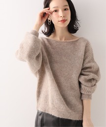 SLOBE IENA Fi.mアルパカ混サイドリブニット
