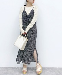 Heather | ハナガラキャミワンピース　883682(ワンピース)