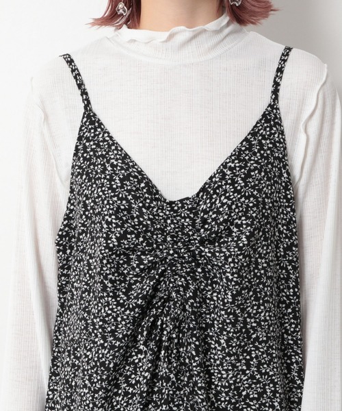 Heather（ヘザー）の「ハナガラキャミワンピース　883682（ワンピース・レディース・ブラック系その他/ブルー系その他/ブラック系その他2/ブルー系その他2・FREE）」の7枚目の写真