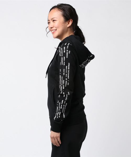 ARMANI EXCHANGE(アルマーニエクスチェンジ)の「【A|Xアルマーニ エクスチェンジ】リサイクルコットン サイドロゴ ジップアップスウェットパーカ(パーカー・レディース・ブラック/ホワイト/コーラル・SMALL/MEDIUM/X-SMALL/LARGE)」の11枚目の写真