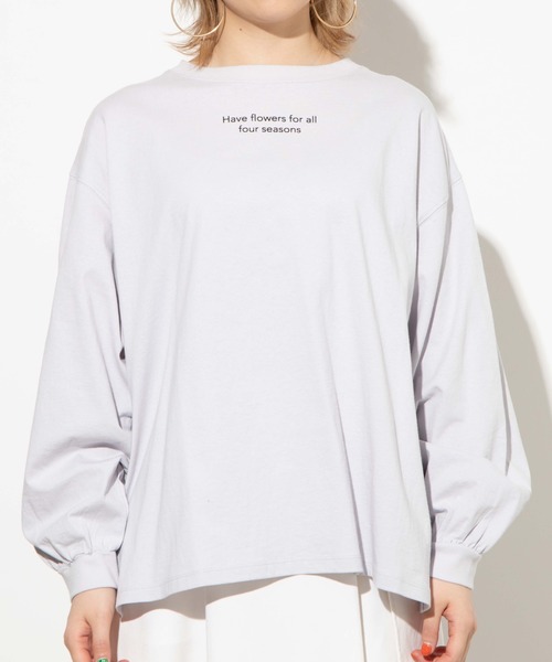 WEGO（ウィゴー）の「WEGO/ボリュームスリーブアソートロンT（Tシャツ/カットソー・レディース・ホワイト/パープル系その他/スミクロ/ホワイト系その他/ライトベージュ・FREE）」の17枚目の写真