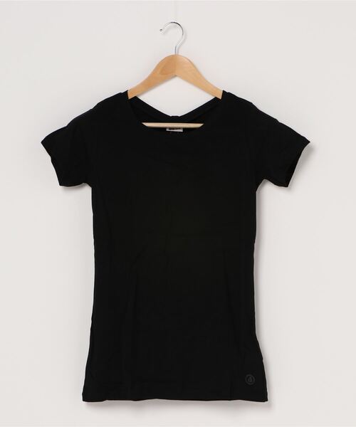 DIMENSIONE danza(ディメンシオーネ ダンツァ)の「ロングTシャツ(Tシャツ/カットソー・レディース・ホワイト/ブラック/ネイビー/ブラウン・X-SMALL/SMALL)」の1枚目の写真