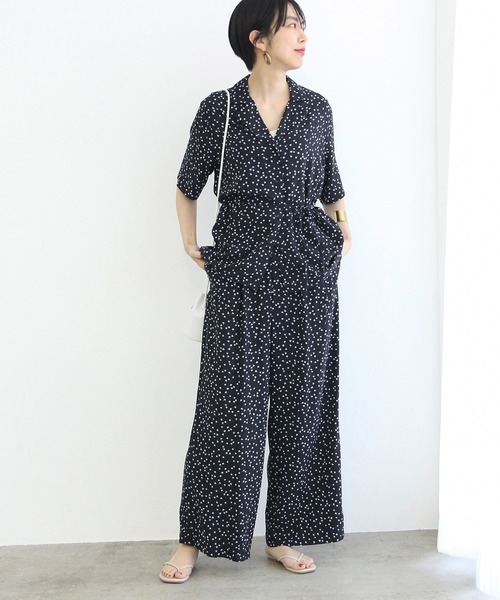 ADAM ET ROPE'（アダムエロペ）の「イージレーシャツジャケット（シャツ/ブラウス・レディース・ブラック/ネイビー・FREE）」の11枚目の写真