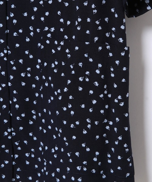 ADAM ET ROPE'（アダムエロペ）の「イージレーシャツジャケット（シャツ/ブラウス・レディース・ブラック/ネイビー・FREE）」の7枚目の写真