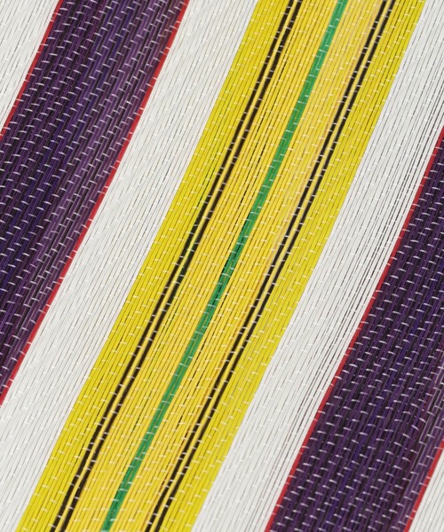 LAKOLE(ラコレ)の「ストライプマーケットバッグ / LAKOLE(トートバッグ・レディース・ピンク/オレンジ/パープル・FREE)」の10枚目の写真