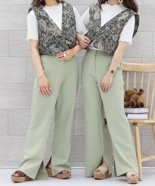 PairPair（ペアペア）の「ゴブラン柄ビスチェ（その他トップス・レディース・ブルー/ベージュ・FREE）」の15枚目の写真