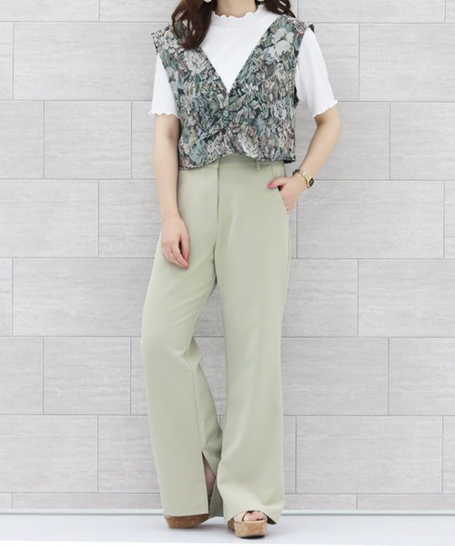 PairPair（ペアペア）の「ゴブラン柄ビスチェ（その他トップス・レディース・ブルー/ベージュ・FREE）」の5枚目の写真