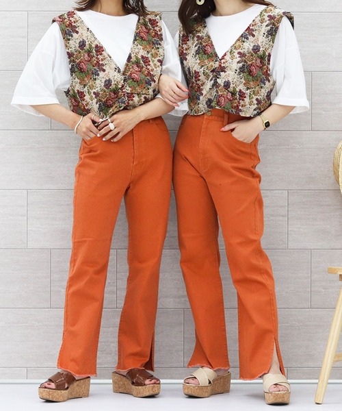 PairPair（ペアペア）の「ゴブラン柄ビスチェ（その他トップス・レディース・ブルー/ベージュ・FREE）」の11枚目の写真