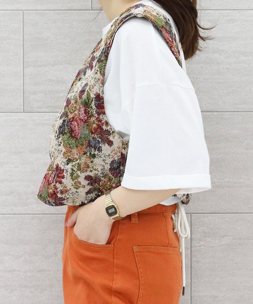 PairPair（ペアペア）の「ゴブラン柄ビスチェ（その他トップス・レディース・ブルー/ベージュ・FREE）」の16枚目の写真