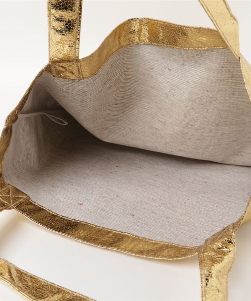 BINDU（ビンドゥー）の「[BINDU/ビンドゥー] シャイニートートバッグ（トートバッグ・レディース・ゴールド/シルバー・ONE SIZE）」の5枚目の写真