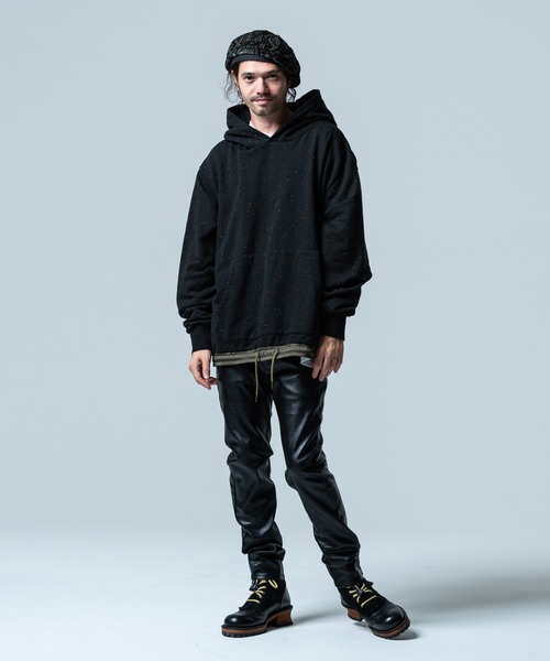 パンツ glamb PU leather pants BLACK PU leather pants / ピーユーレザーパンツ（デニムパンツ