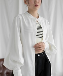 aimoha | ニュアンスカラースタンドカラーブラウス(シャツ/ブラウス)