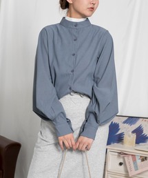aimoha | ニュアンスカラースタンドカラーブラウス(シャツ/ブラウス)
