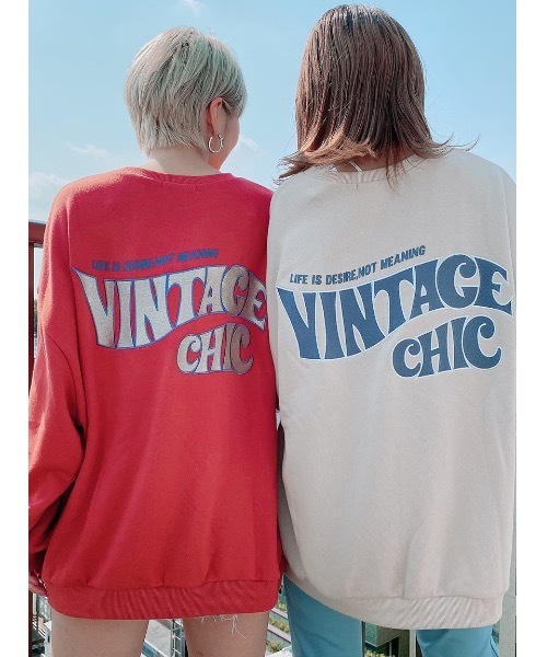one way(ワンウェイ)の「VINTAGEロゴプルオーバー(スウェット・レディース・ホワイト/ブラック/ベージュ/オレンジ/ダークブルー・FREE)」の15枚目の写真