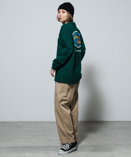 WEGO（ウィゴー）の「WEGO/カラーサークルロゴプリントロンT（Tシャツ/カットソー・レディース・ホワイト/ダークグリーン・SMALL/MEDIUM/LARGE）」の17枚目の写真