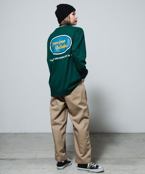 WEGO（ウィゴー）の「WEGO/カラーサークルロゴプリントロンT（Tシャツ/カットソー・レディース・ホワイト/ダークグリーン・SMALL/MEDIUM/LARGE）」の14枚目の写真