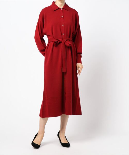 ANAYI,ウールシャツ衿2WAY ワンピース - WEAR 