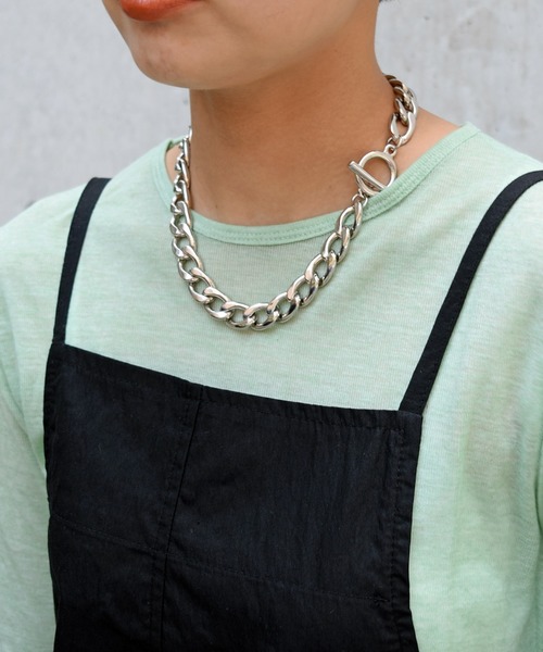 Marient（マリエント）の「Chain Metalic Necklace/チェーンネックレス（ネックレス・レディース・シルバー・FREE）」の3枚目の写真