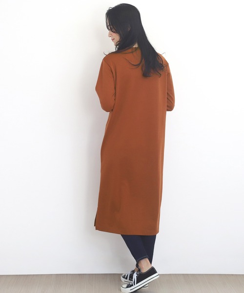 Amulet(アミュレット)の「カットスリットワンピ―ス(ワンピース・レディース・ベージュ/ブラック/ブラウン/ネイビー・L/M/XL)」の17枚目の写真