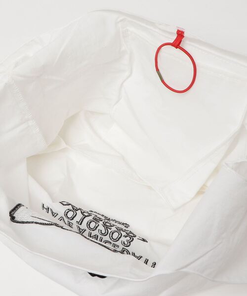 SUPERTHANKS（スーパーサンクス）の「【SUPERTHANKS】HAVE A NICE DAY! ECO BAG（エコバッグ/サブバッグ・レディース・ホワイト/ブラック・FREE）」の8枚目の写真