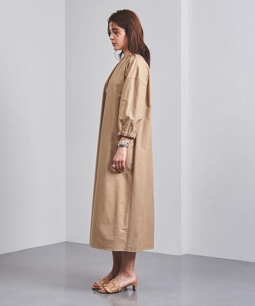 dahl'ia（ダリア）の「＜dahl'ia（ダリア）＞ボリューム ロング ワンピース（ワンピース・レディース・ブラック/ベージュ・FREE）」の4枚目の写真