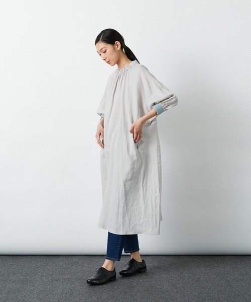 LOISIR（ロワズィール）の「こぎん刺しワンピース（ワンピース