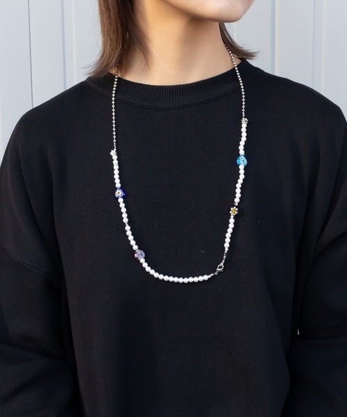 me+em select（ミームセレクト）の「ハンドメイド2WAYビーズネックレス/マスクストラップ（ネックレス・レディース・A/B/C/D/E/F/G/H/I/J/K/L/M・FREE）」の14枚目の写真