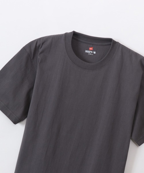 HANES（ヘインズ）の「【Hanes/ヘインズ】メンズ 大きいサイズ ビーフィーTシャツ（Tシャツ/カットソー・メンズ・ダークグレー/ネイビー/ダークグリーン/ダークパープル/ヘザーグレー/レッド/ブラック/グリーン系その他4/ホワイト・XX-LARGE/XXX-LARGE）」の19枚目の写真