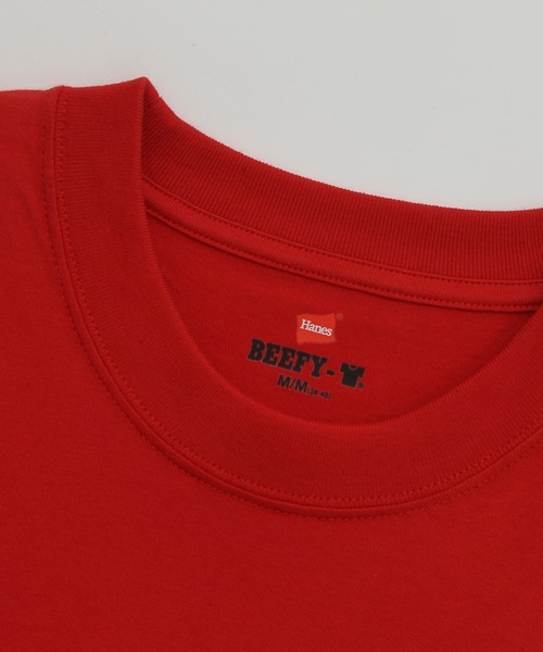 HANES（ヘインズ）の「【Hanes/ヘインズ】メンズ 大きいサイズ ビーフィーTシャツ（Tシャツ/カットソー・メンズ・ダークグレー/ネイビー/ダークグリーン/ダークパープル/ヘザーグレー/レッド/ブラック/グリーン系その他4/ホワイト・XX-LARGE/XXX-LARGE）」の13枚目の写真