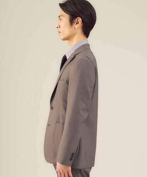 WORK TRIP OUTFITS GREEN LABEL RELAXING（ワークトリップアウトフィッツグリーンレーベル リラクシング）の「＜機能/洗濯機洗い可・ストレッチ・防シワ＞ WTO A+ PE シャークスキン MODERN 2P（テーラードジャケット・メンズ・ネイビー/ブラウン/グレー・XS/42/S/44/M/46/L/48/XL/50）」の10枚目の写真