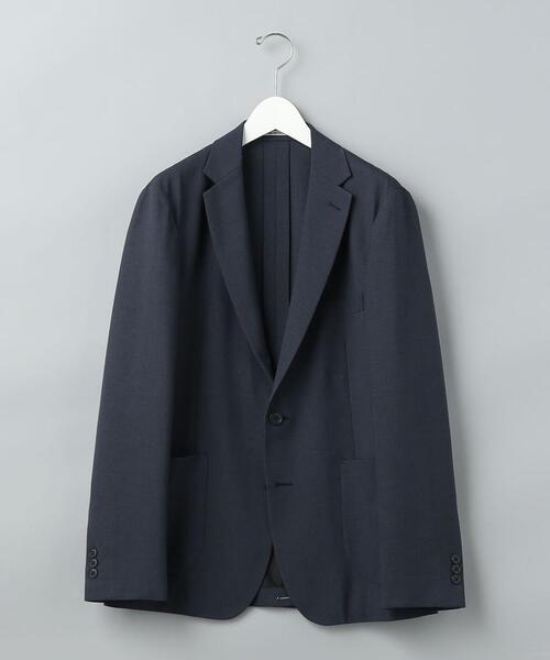 WORK TRIP OUTFITS GREEN LABEL RELAXING（ワークトリップアウトフィッツグリーンレーベル リラクシング）の「＜機能/洗濯機洗い可・ストレッチ・防シワ＞ WTO A+ PE シャークスキン MODERN 2P（テーラードジャケット・メンズ・ネイビー/ブラウン/グレー・XS/42/S/44/M/46/L/48/XL/50）」の8枚目の写真