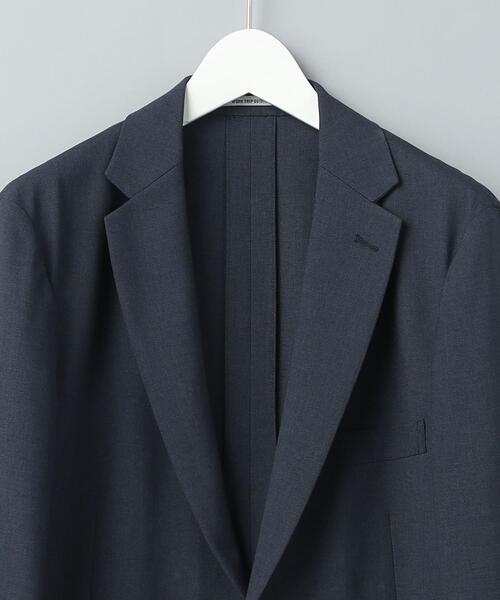 WORK TRIP OUTFITS GREEN LABEL RELAXING（ワークトリップアウトフィッツグリーンレーベル リラクシング）の「＜機能/洗濯機洗い可・ストレッチ・防シワ＞ WTO A+ PE シャークスキン MODERN 2P（テーラードジャケット・メンズ・ネイビー/ブラウン/グレー・XS/42/S/44/M/46/L/48/XL/50）」の17枚目の写真