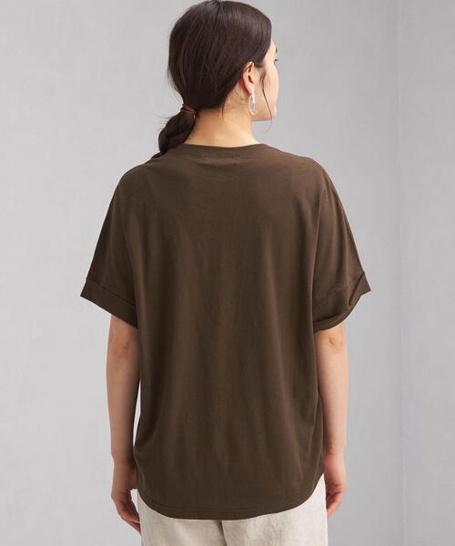 green label relaxing（グリーンレーベルリラクシング）の「[ Tanacana (タナカーナ) ] SC ロゴ プリント ショートスリーブ Tシャツ（Tシャツ/カットソー・レディース・ホワイト/ダークブラウン/ダークグレー・FREE）」の18枚目の写真