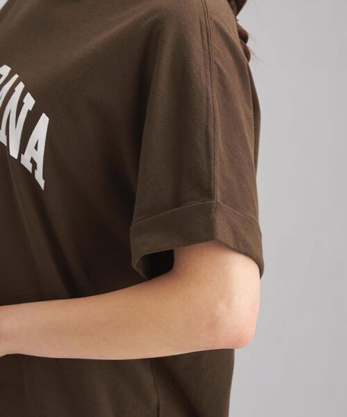 green label relaxing（グリーンレーベルリラクシング）の「[ Tanacana (タナカーナ) ] SC ロゴ プリント ショートスリーブ Tシャツ（Tシャツ/カットソー・レディース・ダークグレー/ホワイト/ダークブラウン・FREE）」の21枚目の写真