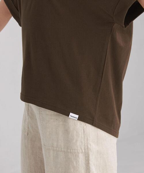 green label relaxing（グリーンレーベルリラクシング）の「[ Tanacana (タナカーナ) ] SC ロゴ プリント ショートスリーブ Tシャツ（Tシャツ/カットソー・レディース・ホワイト/ダークブラウン/ダークグレー・FREE）」の4枚目の写真