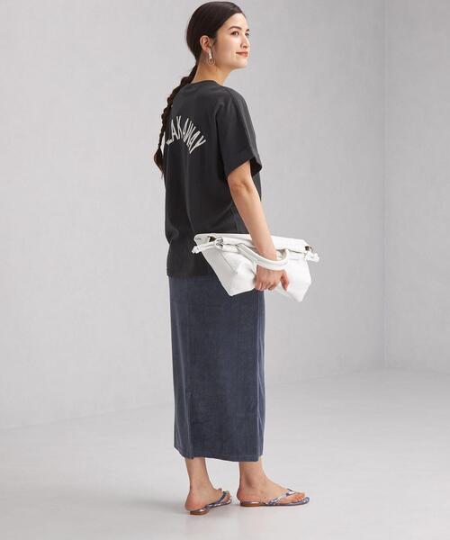 green label relaxing（グリーンレーベルリラクシング）の「[ Tanacana (タナカーナ) ] SC ロゴ プリント ショートスリーブ Tシャツ（Tシャツ/カットソー・レディース・ホワイト/ダークブラウン/ダークグレー・FREE）」の13枚目の写真