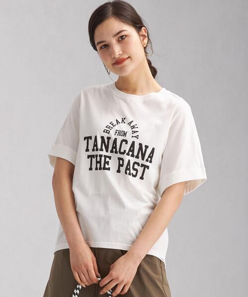 green label relaxing（グリーンレーベルリラクシング）の「[ Tanacana (タナカーナ) ] SC ロゴ プリント ショートスリーブ Tシャツ（Tシャツ/カットソー・レディース・ダークグレー/ホワイト/ダークブラウン・FREE）」の9枚目の写真