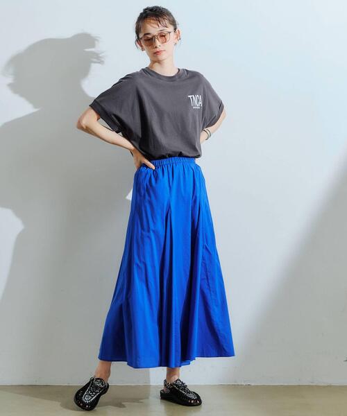 green label relaxing（グリーンレーベルリラクシング）の「[ Tanacana (タナカーナ) ] SC ロゴ プリント ショートスリーブ Tシャツ（Tシャツ/カットソー・レディース・ホワイト/ダークブラウン/ダークグレー・FREE）」の17枚目の写真