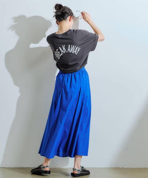 green label relaxing（グリーンレーベルリラクシング）の「[ Tanacana (タナカーナ) ] SC ロゴ プリント ショートスリーブ Tシャツ（Tシャツ/カットソー・レディース・ダークグレー/ホワイト/ダークブラウン・FREE）」の13枚目の写真