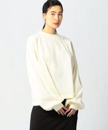 EDITION | 【WEB限定】32/2 COTTON SIRO ギャザースリーブカットソー(Tシャツ/カットソー)